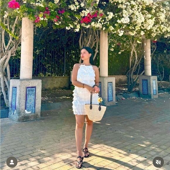 Zara ruffled halter neck dress - Picture 4 of 15